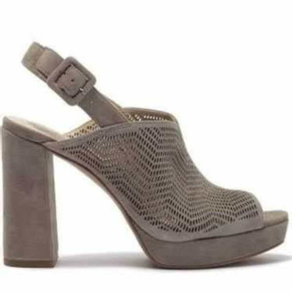 Vince Camuto Jensaya Perforated Platform Slingback Peep Toe Sandal
